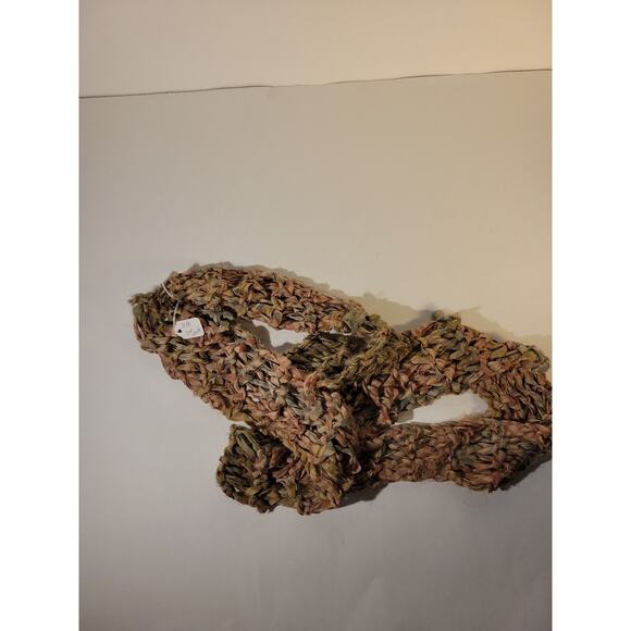 Vintage Artisan Made Hand Knit Beige Scarf - Picture 1 of 7